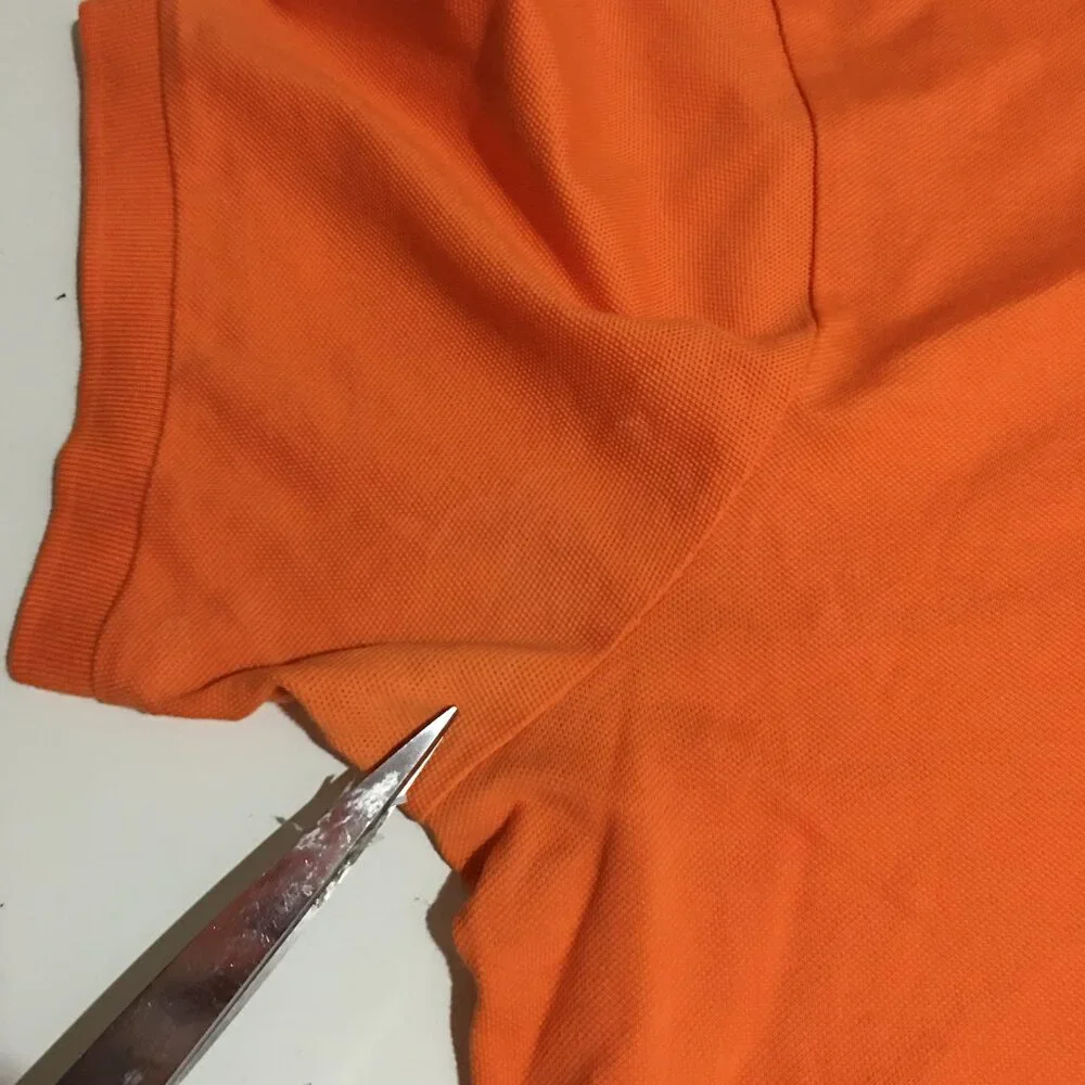 Polo Ralph Lauren Mens Orange Polo Shirt Size XL Pima Stretch Mesh Preppy